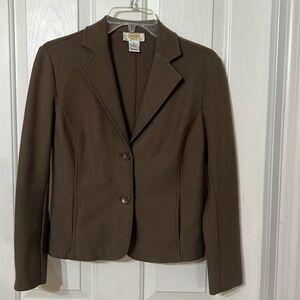 Talbots blazer brown. Unlined. Size S
